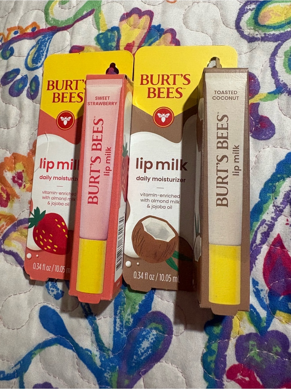 Burt bees lip milk bundle